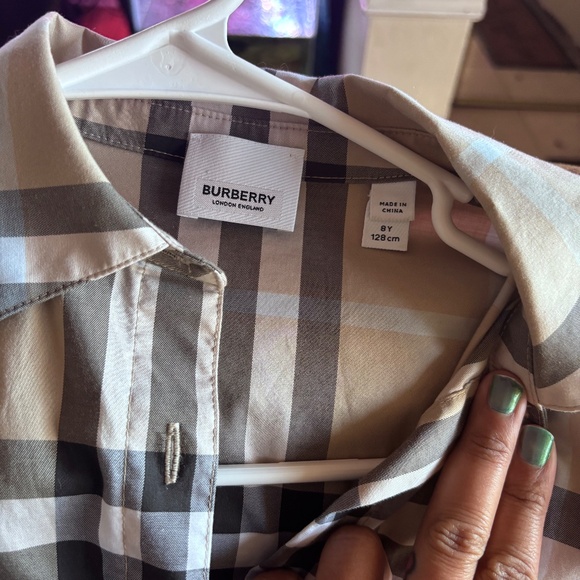 Girls Burberry Dress - Picture 2 of 5